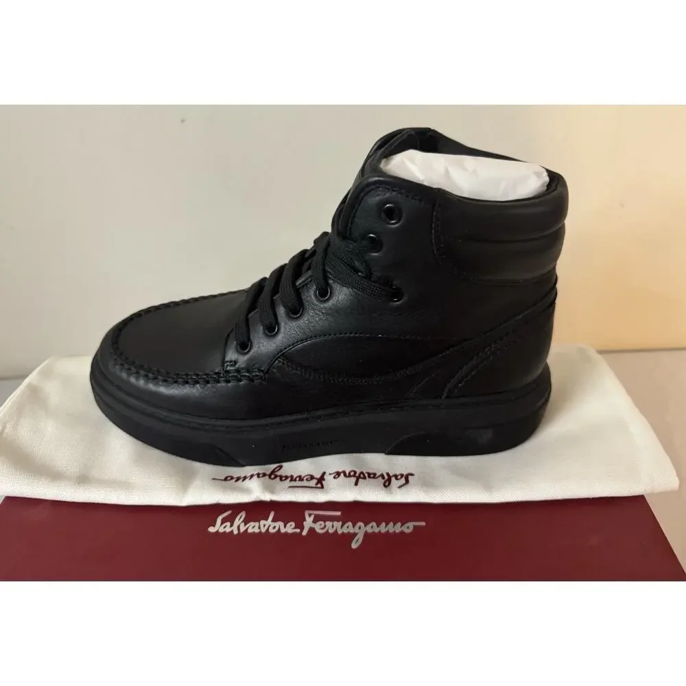 NIB Salvatore Ferragamo ‘Cassina’ Lace-Up Boot High-Top Sneakers Size 12 $995.00